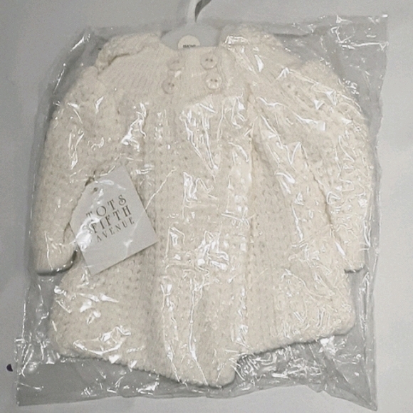 BNWT TOTS Fifth Avenue baby sweater hoodie top. - Picture 4 of 9